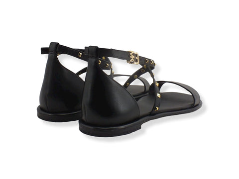 MICHAEL KORS Astrid Flat Sandal Donna Black 40S2ATFA2L - Sandrini Calzature e Abbigliamento