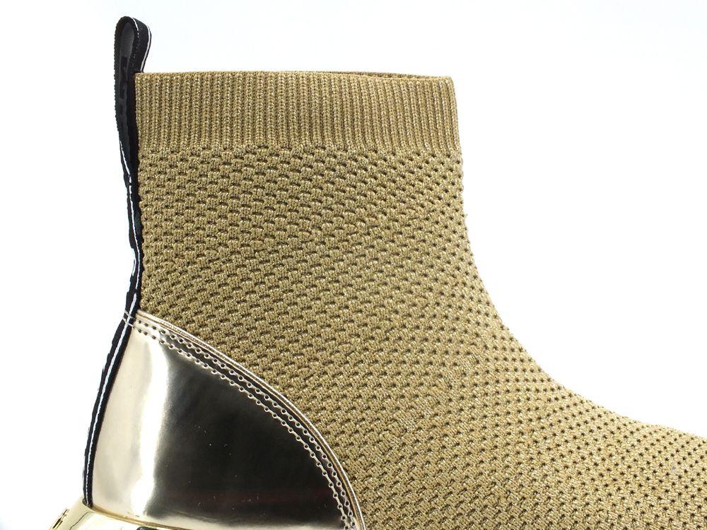 MICHAEL KORS Bodie Bootie Sneaker Stretch Knit Pale Gold 43R2BDFE2D - Sandrini Calzature e Abbigliamento