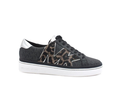 MICHAEL KORS Chapman Lace Up Sneaker Logo Black 43F1CHFS1B - Sandrini Calzature e Abbigliamento