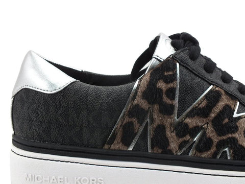MICHAEL KORS Chapman Lace Up Sneaker Logo Black 43F1CHFS1B - Sandrini Calzature e Abbigliamento