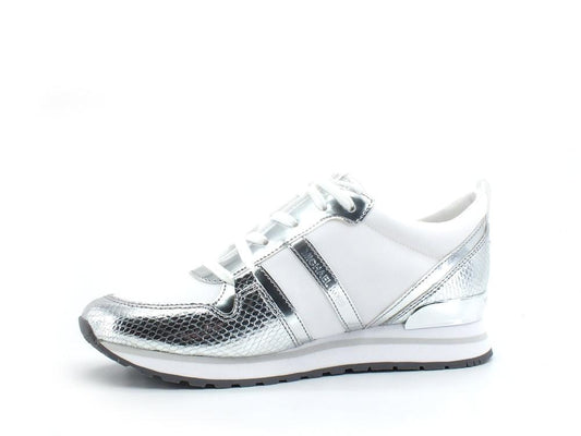 MICHAEL KORS Dash Trainer Sneaker Metallic Snake Silver 43R2DAFS1D - Sandrini Calzature e Abbigliamento