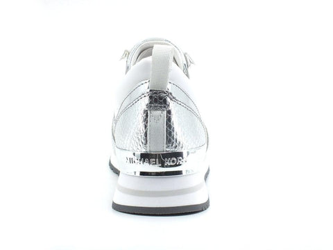 MICHAEL KORS Dash Trainer Sneaker Metallic Snake Silver 43R2DAFS1D - Sandrini Calzature e Abbigliamento