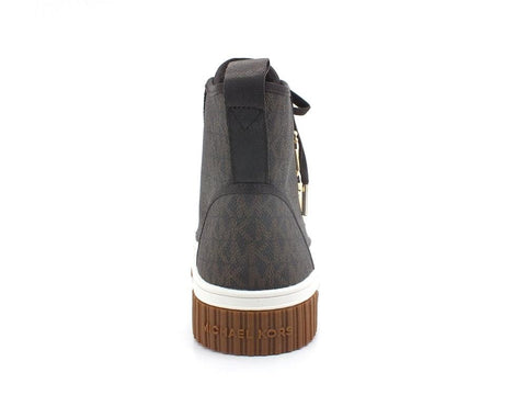 MICHAEL KORS Gertie Hi Top Semi Lux Sneaker Brown 43R2GTFE6B - Sandrini Calzature e Abbigliamento