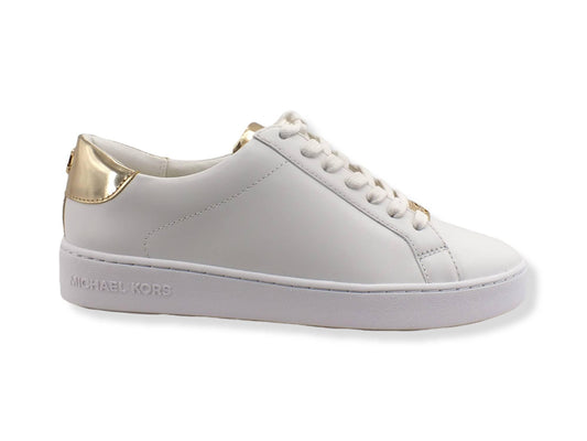 MICHAEL KORS Irving Lace Up Sneaker Donna Optic White Gold 43S5IRFS2L - Sandrini Calzature e Abbigliamento