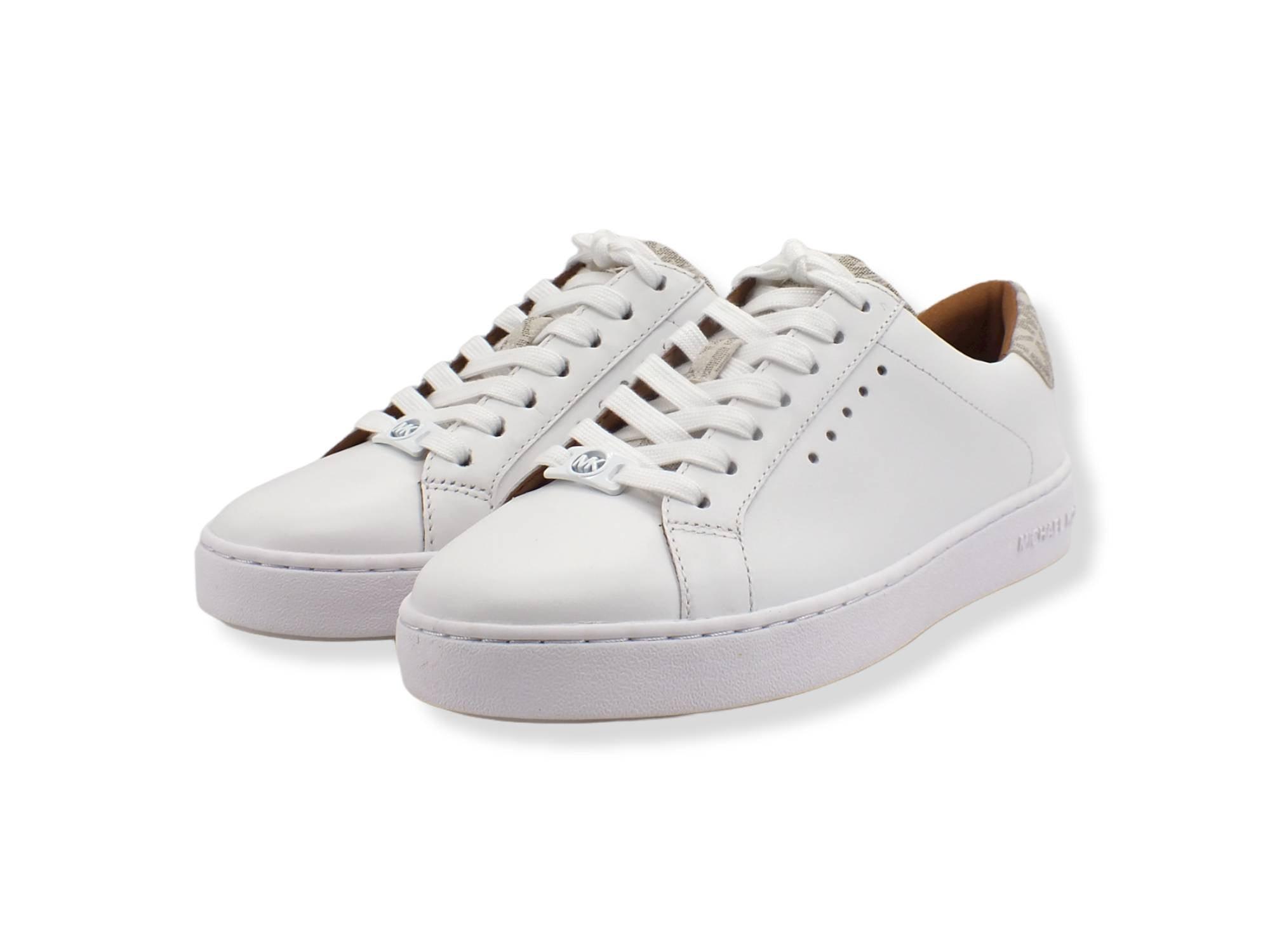 MICHAEL KORS Irving Lace Up Sneaker Donna Optic White Vanilla 43S7IRFS3 - Sandrini Calzature e Abbigliamento