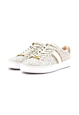 MICHAEL KORS Irving Stripe Lace Up Sneaker Donna Vanilla Multi 43F3IRFS2B - Sandrini Calzature e Abbigliamento