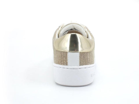 MICHAEL KORS Irving Stripe Lace Up Sneaker Glitter Pale Gold 43R2IRFS2D - Sandrini Calzature e Abbigliamento