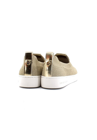 MICHAEL KORS Juno Knit Slip On Sneaker Donna Pale Gold 43R3JUFSAM - Sandrini Calzature e Abbigliamento