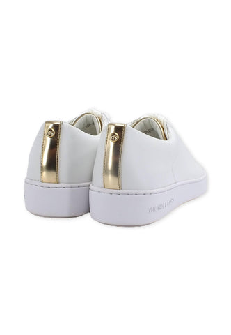 MICHAEL KORS Keaton Sneaker Donna Bianco Pale Gold 43T2KTFS4L - Sandrini Calzature e Abbigliamento