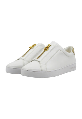 MICHAEL KORS Keaton Sneaker Donna Pale Gold Bianco 43R4KTFP2L - Sandrini Calzature e Abbigliamento