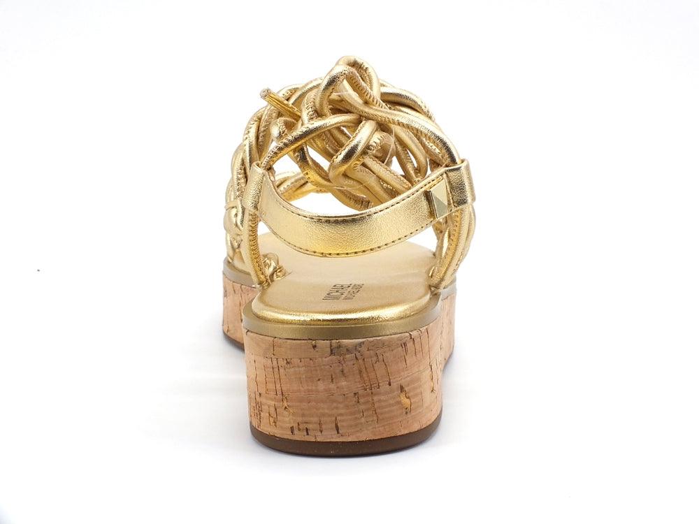 MICHAEL KORS Marina Sandal Sandalo Listini Intrecciati Gold 40S1MRFA2M - Sandrini Calzature e Abbigliamento