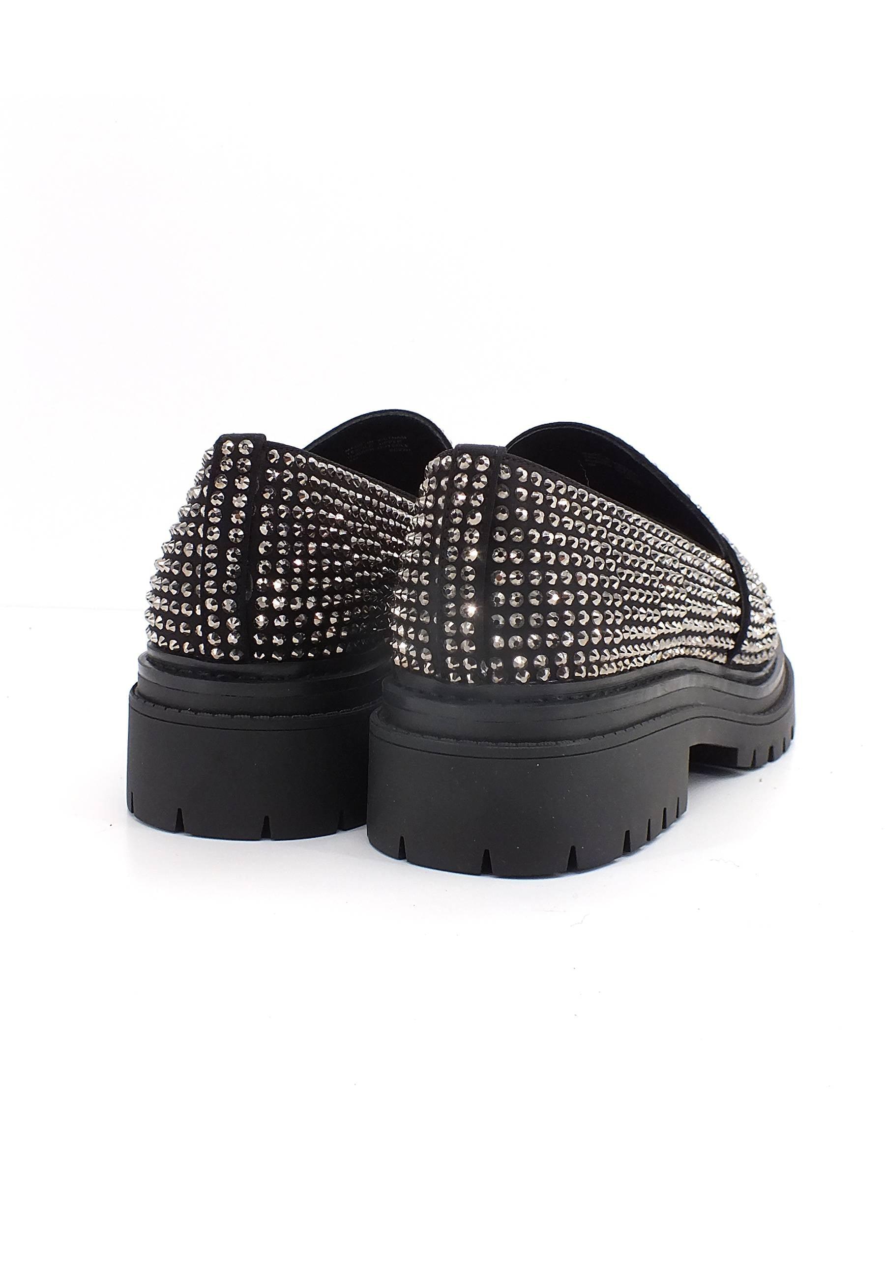 MICHAEL KORS Parker Lug Loafer Mocassino Brillantini Donna Black 40F2PKFP1D - Sandrini Calzature e Abbigliamento