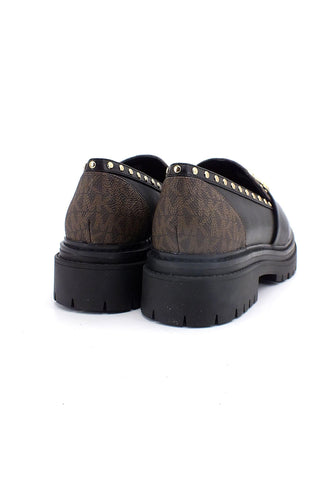 MICHAEL KORS Parker Lug Loafer Mocassino Donna Black Brown 40F2PKFP2B - Sandrini Calzature e Abbigliamento