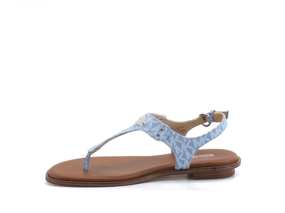 MICHAEL KORS Plate Thong Sandalo Infradito Chambray Azzurro 40R5MKFA1B - Sandrini Calzature e Abbigliamento