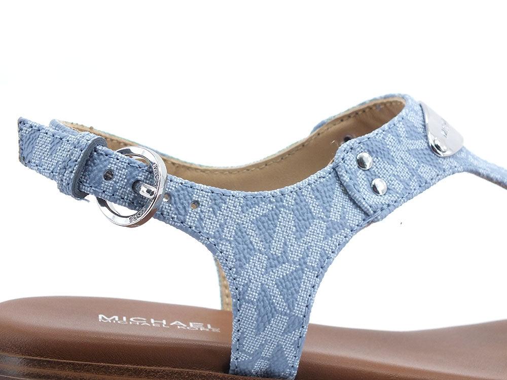 MICHAEL KORS Plate Thong Sandalo Infradito Chambray Azzurro 40R5MKFA1B - Sandrini Calzature e Abbigliamento