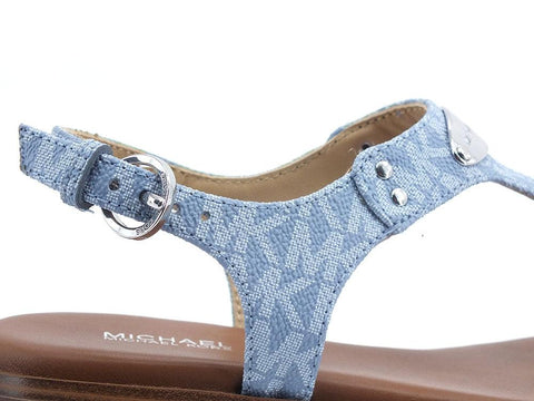 MICHAEL KORS Plate Thong Sandalo Infradito Chambray Azzurro 40R5MKFA1B - Sandrini Calzature e Abbigliamento