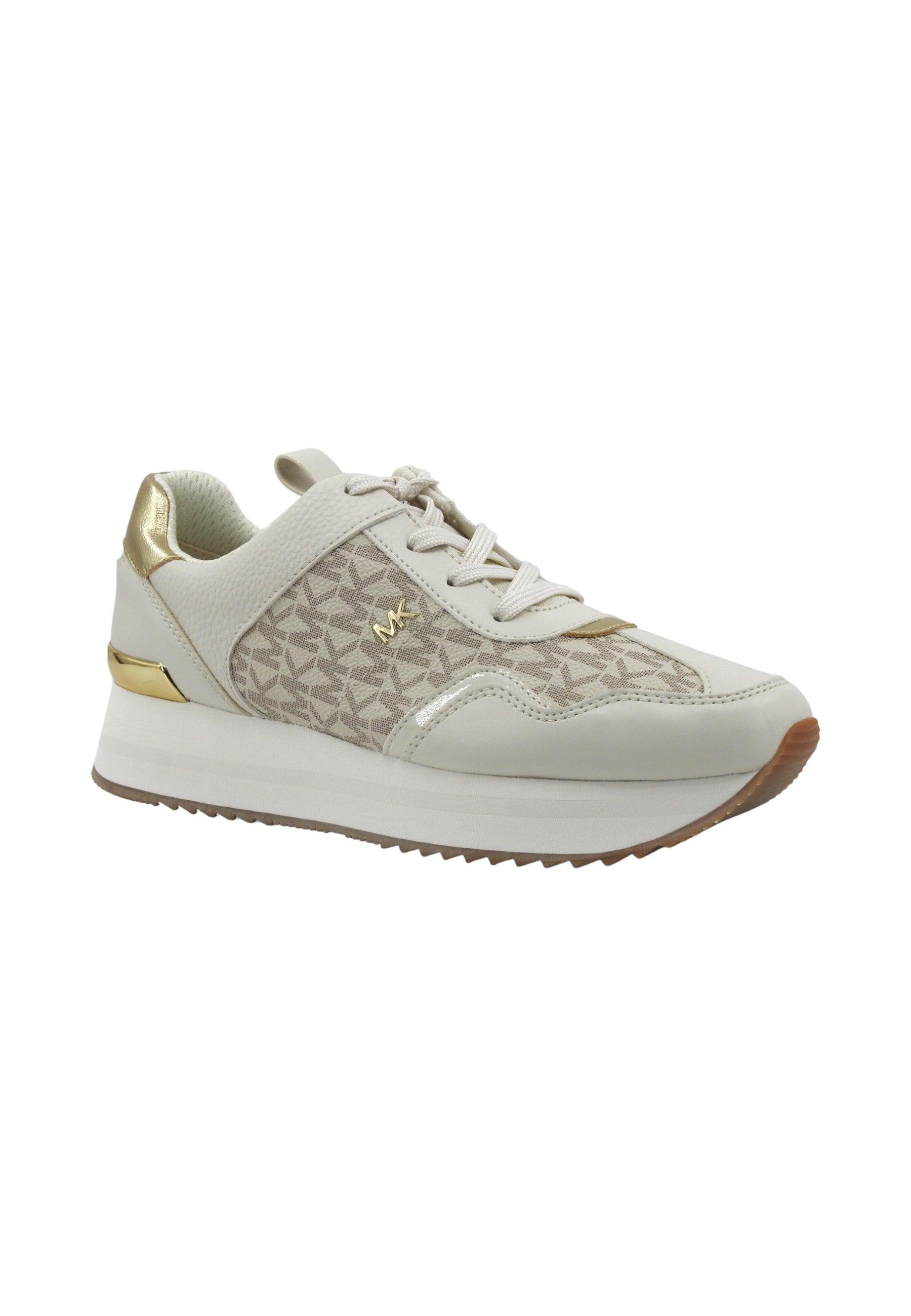 MICHAEL KORS Raina Trainer Sneaker Donna Vanilla 43R4TNFSAB - Sandrini Calzature e Abbigliamento