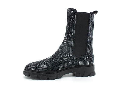 MICHAEL KORS Ridley Chelsea Hot Fix Stones Stivaletto Elastici Black 40F1RIFE5D - Sandrini Calzature e Abbigliamento