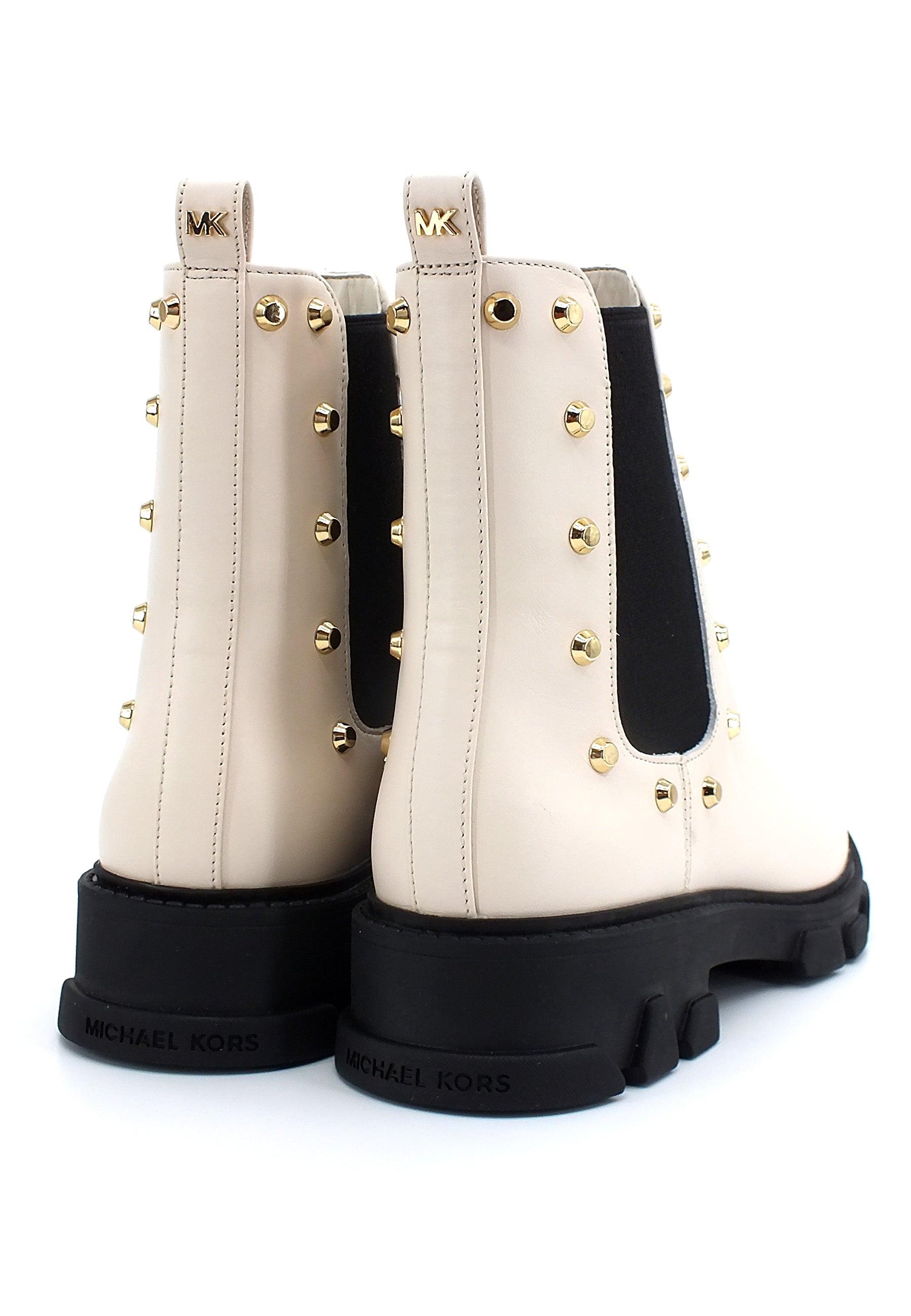 MICHAEL KORS Ridley Gore Bootie Stivaletto Donna Beige Light Cream 40F2RIFE5L - Sandrini Calzature e Abbigliamento