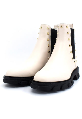 MICHAEL KORS Ridley Gore Bootie Stivaletto Donna Beige Light Cream 40F2RIFE5L - Sandrini Calzature e Abbigliamento