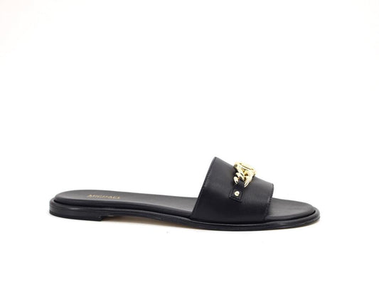 MICHAEL KORS Rina Slide Ciabatta Fascia Catena Black 40S1RIFA1L - Sandrini Calzature e Abbigliamento