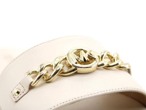 MICHAEL KORS Rina Slide Ciabatta Fascia Catena Light Cream 40S1RIFA1L - Sandrini Calzature e Abbigliamento
