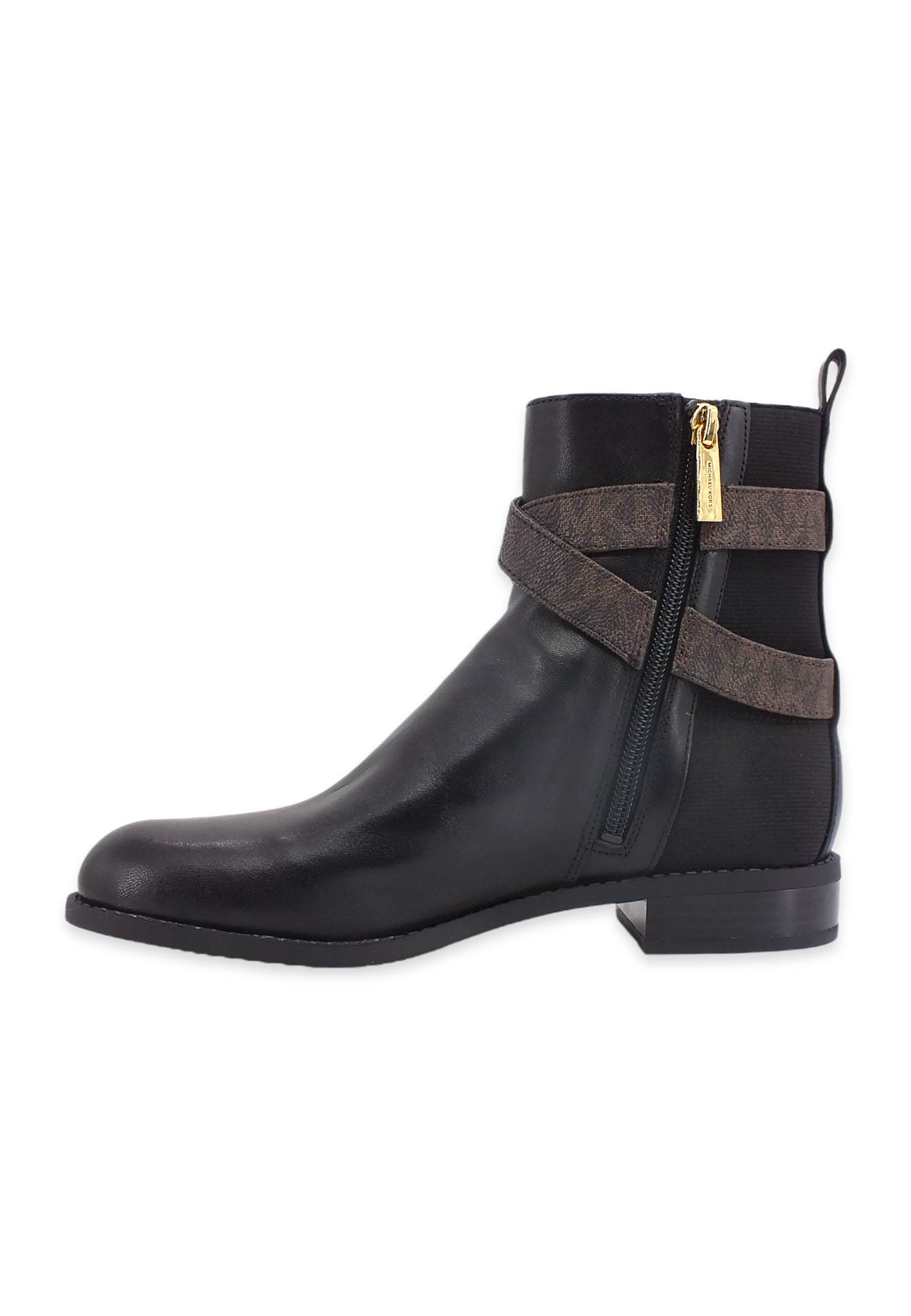MICHAEL KORS Rory Bootie Flat Stivaletto Donna Black Brown 40F2ROFE5L - Sandrini Calzature e Abbigliamento