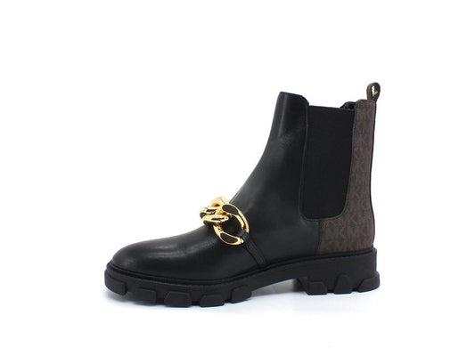 MICHAEL KORS Scarlett Bootie Stivaletto Catena Black Brown 40F1SCFE8L - Sandrini Calzature e Abbigliamento