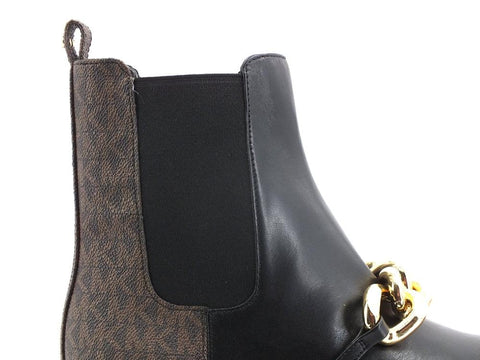 MICHAEL KORS Scarlett Bootie Stivaletto Catena Black Brown 40F1SCFE8L - Sandrini Calzature e Abbigliamento