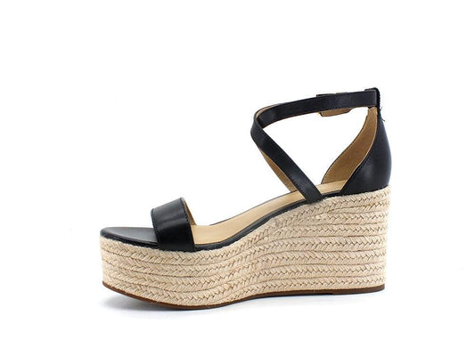 MICHAEL KORS Serena Wedge Sandalo Espadrilles Zeppa Black 40S2SEMS1L - Sandrini Calzature e Abbigliamento