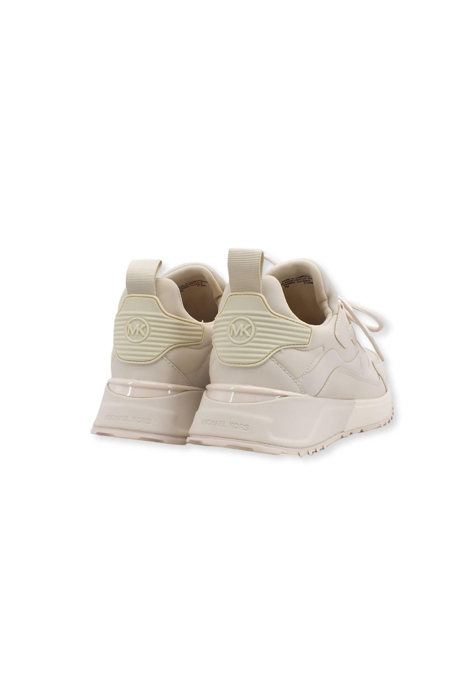 MICHAEL KORS Theo Sport Scuba Sneaker Donna Beige Lt Cream 43R2THFS3D - Sandrini Calzature e Abbigliamento