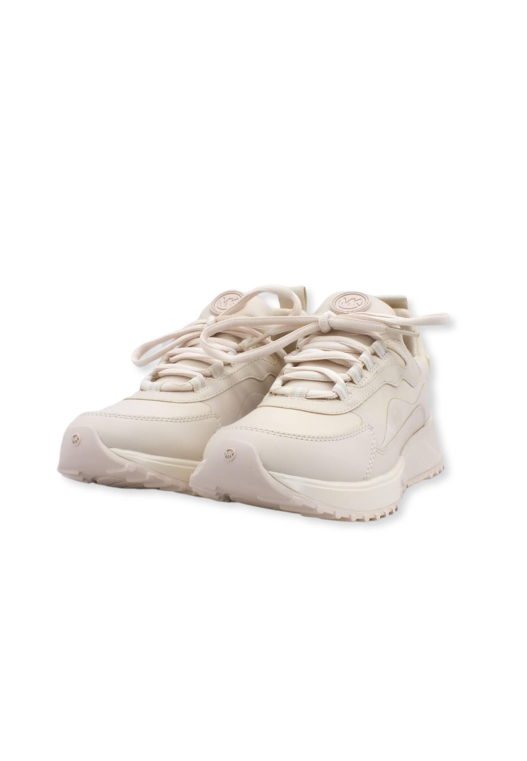 MICHAEL KORS Theo Sport Scuba Sneaker Donna Beige Lt Cream 43R2THFS3D - Sandrini Calzature e Abbigliamento