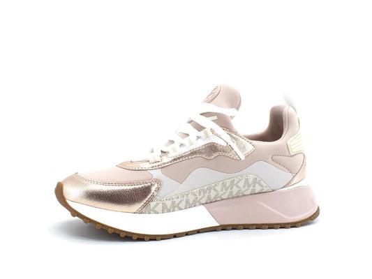 MICHAEL KORS Theo Sport Sneaker Metallic Semi Lux Soft Pink 43R2THFS1D - Sandrini Calzature e Abbigliamento
