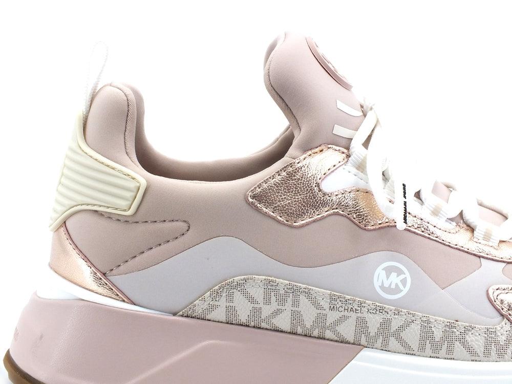 MICHAEL KORS Theo Sport Sneaker Metallic Semi Lux Soft Pink 43R2THFS1D - Sandrini Calzature e Abbigliamento