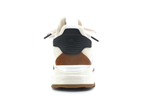 MICHAEL KORS Theo Sport Sneaker Suede Light Cream 43R2THFS2D - Sandrini Calzature e Abbigliamento
