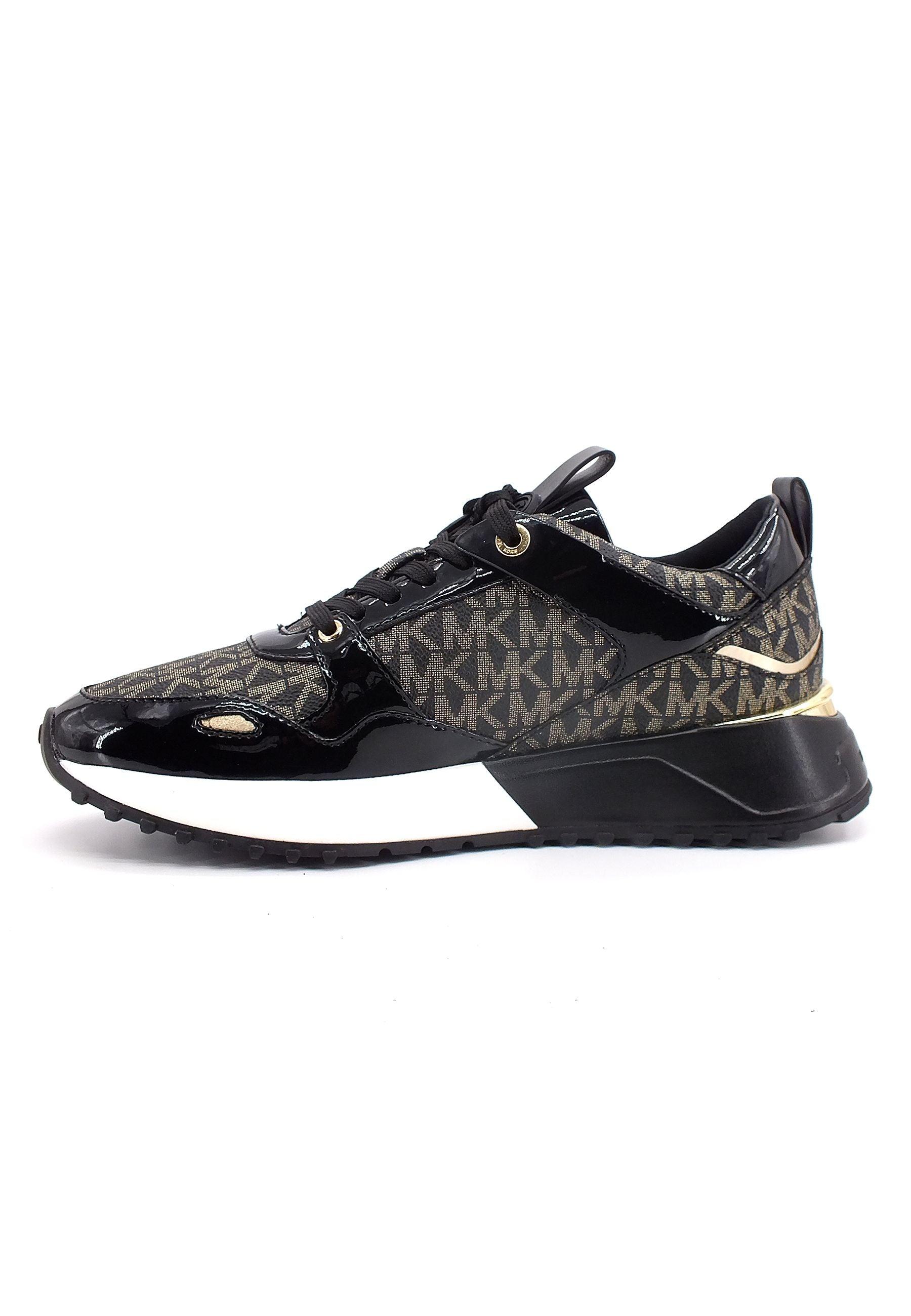 MICHAEL KORS Theo Trainer Sneaker Donna Black 43F2THFS1B - Sandrini Calzature e Abbigliamento