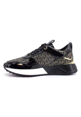 MICHAEL KORS Theo Trainer Sneaker Donna Black 43F2THFS1B - Sandrini Calzature e Abbigliamento