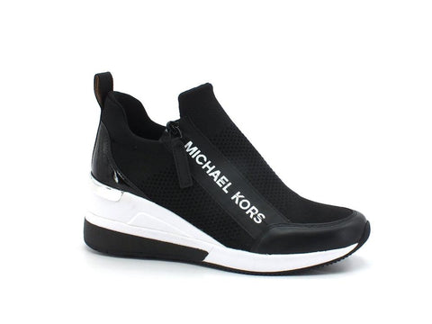 MICHAEL KORS Willis Wedge Trainer Strech Sneaker Black 43S2WIFS1D - Sandrini Calzature e Abbigliamento