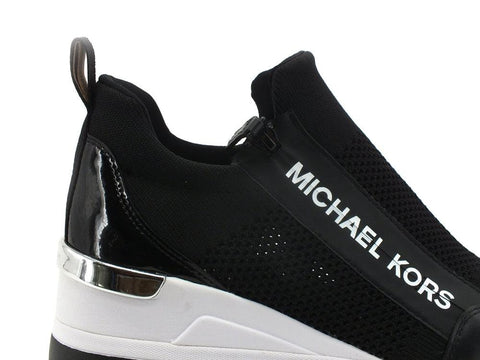 MICHAEL KORS Willis Wedge Trainer Strech Sneaker Black 43S2WIFS1D - Sandrini Calzature e Abbigliamento