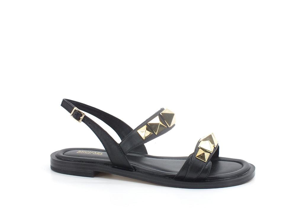 MICHAEL KORS Wren Flat Sandalo Vacchetta Black 40S2WRFA1L - Sandrini Calzature e Abbigliamento