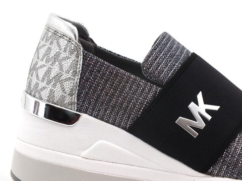 MICHEAL KORS Felix Trainer Sneaker Glitter Anthracite 43T1FXFS2D - Sandrini Calzature e Abbigliamento