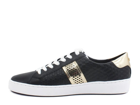 MICHEAL KORS Irving Stripe Lace Up Sneakers Black 43T0IRFS6L - Sandrini Calzature e Abbigliamento