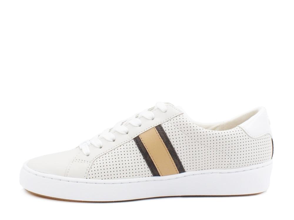 MICHEAL KORS Irving Stripe Lace Up Sneakers Cream 43T0IRFS8L - Sandrini Calzature e Abbigliamento