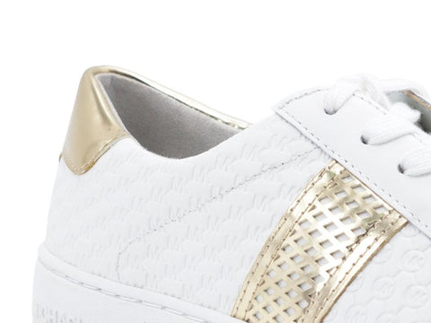 MICHEAL KORS Irving Stripe Lace Up Sneakers Optic White 43T0IRFS7L - Sandrini Calzature e Abbigliamento