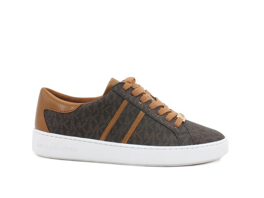 MICHEAL KORS Keaton Stripe Sneaker Unlied Brown 43R1KTFS2B - Sandrini Calzature e Abbigliamento