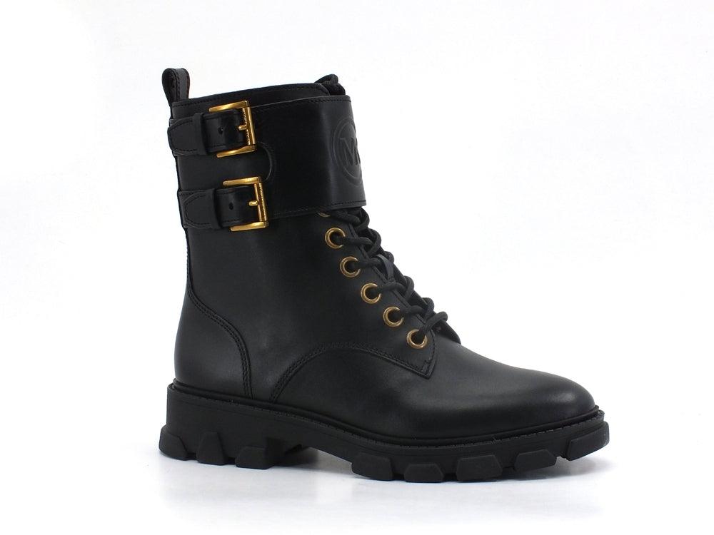 MICHEAL KORS Ridley Ankle Boot Anfibio Fibbie Black 40F0RIFB5L - Sandrini Calzature e Abbigliamento