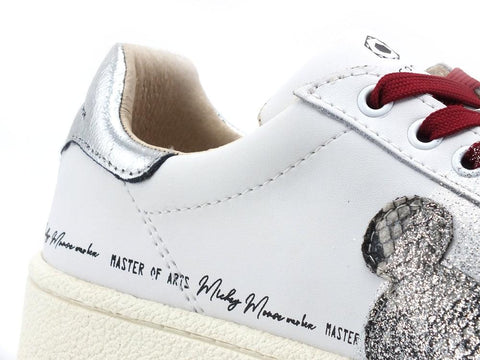 MOA Master Of Arts Disney Sneaker Grand Master Mickey Mouse White Silver MC457CO - Sandrini Calzature e Abbigliamento