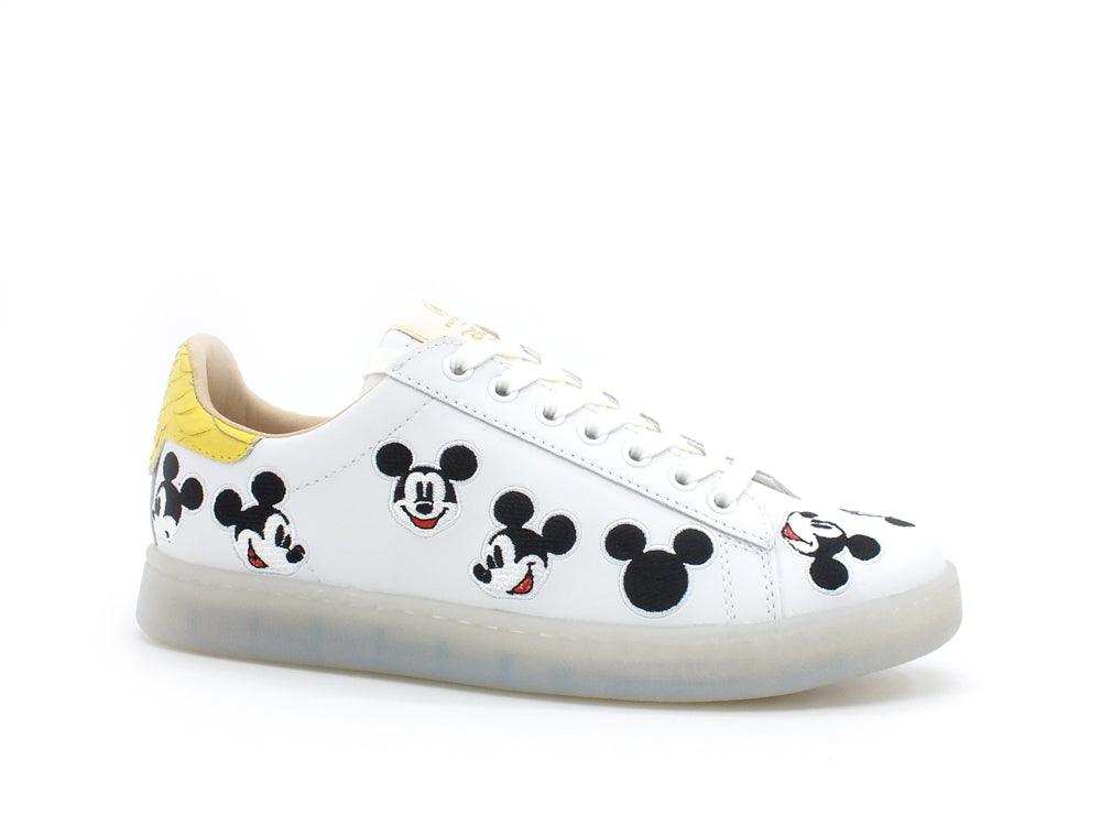 MOA Master Of Arts Disney Sneaker Honey Sole Mickey Mouse White Yellow MD603 - Sandrini Calzature e Abbigliamento