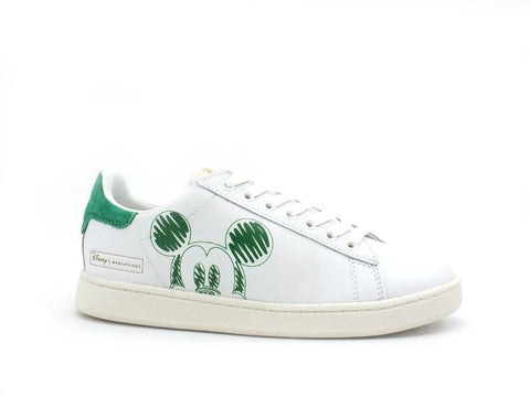 MOA Master Of Arts Disney Sneaker Peekaboo Mickey Mouse White Green MD605 - Sandrini Calzature e Abbigliamento