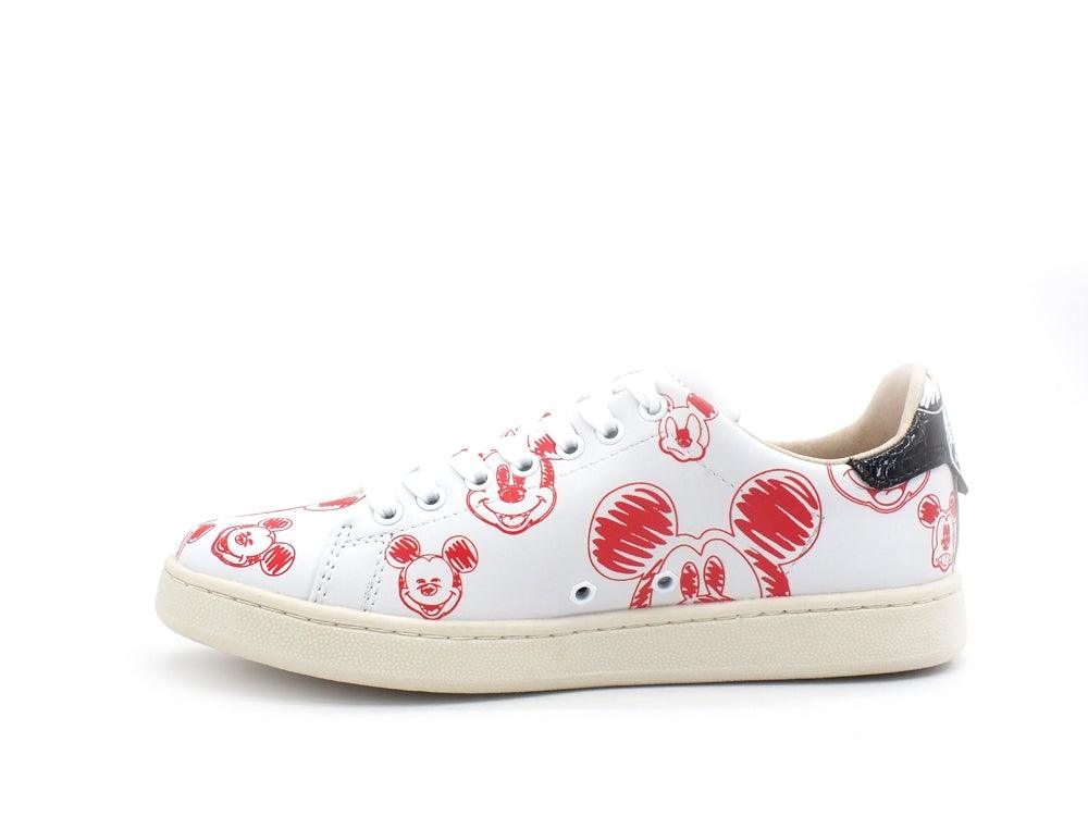 MOA Master Of Arts Disney Sneaker Sketch Mickey Mouse White Red Black MC467CO - Sandrini Calzature e Abbigliamento